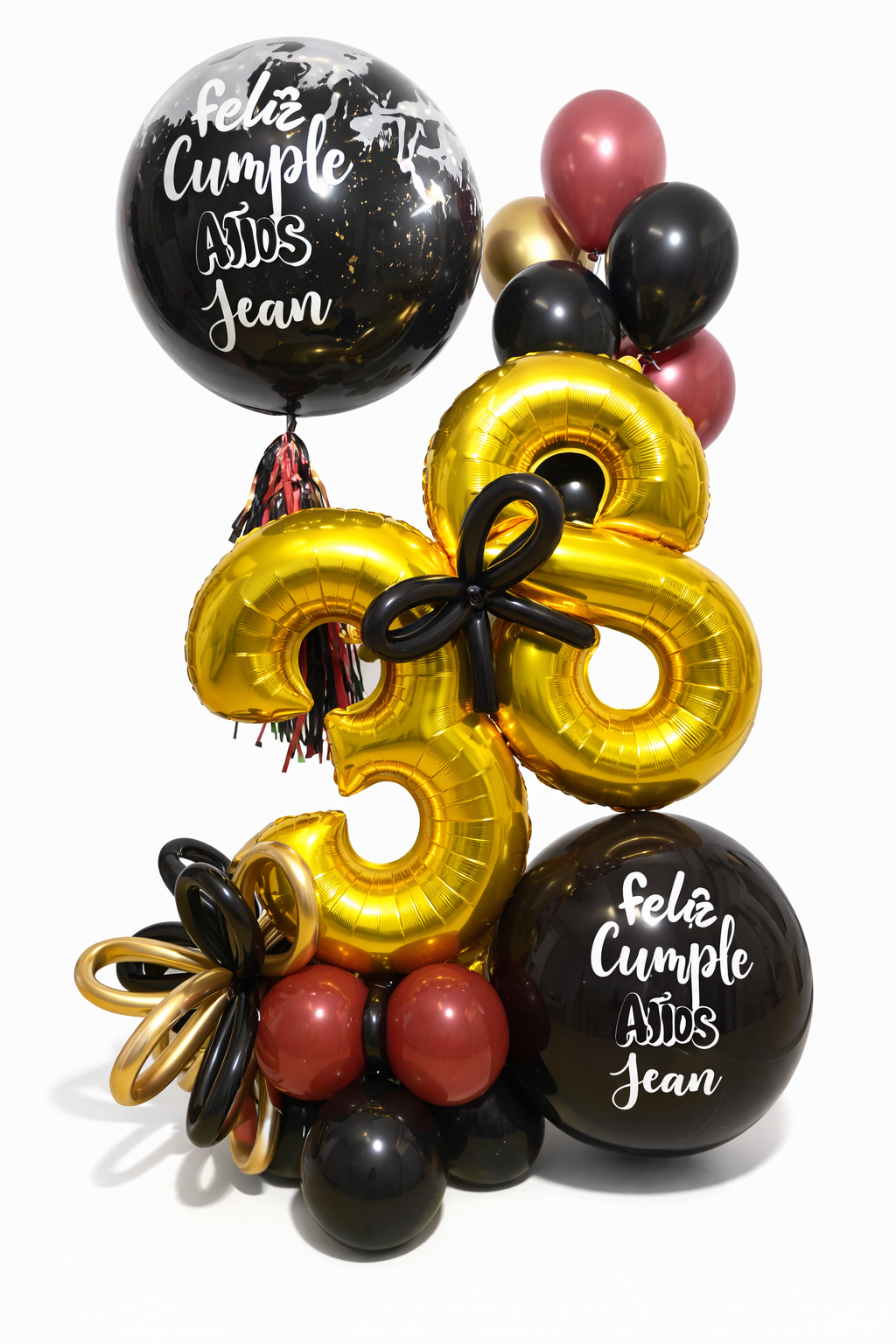 MAXI BURBUJA HELIO ORO Y NEGRO