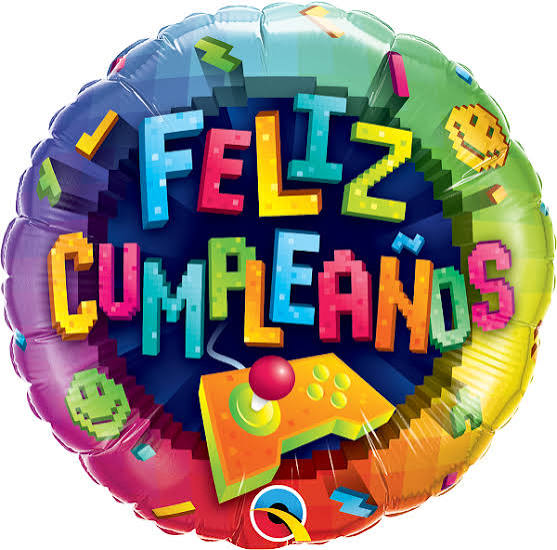GLOBO FELIZ CUMPLEAÑOS GAMER