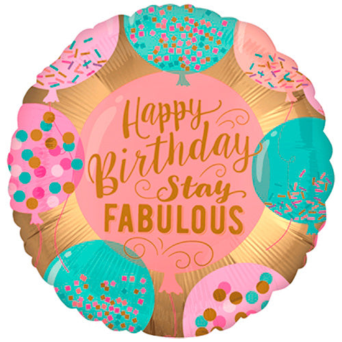 GLOBO HAPPY BIRTHDAY FABULOUS