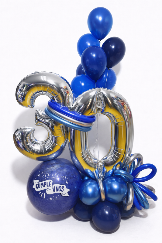 MAXI AZUL Y PLATA